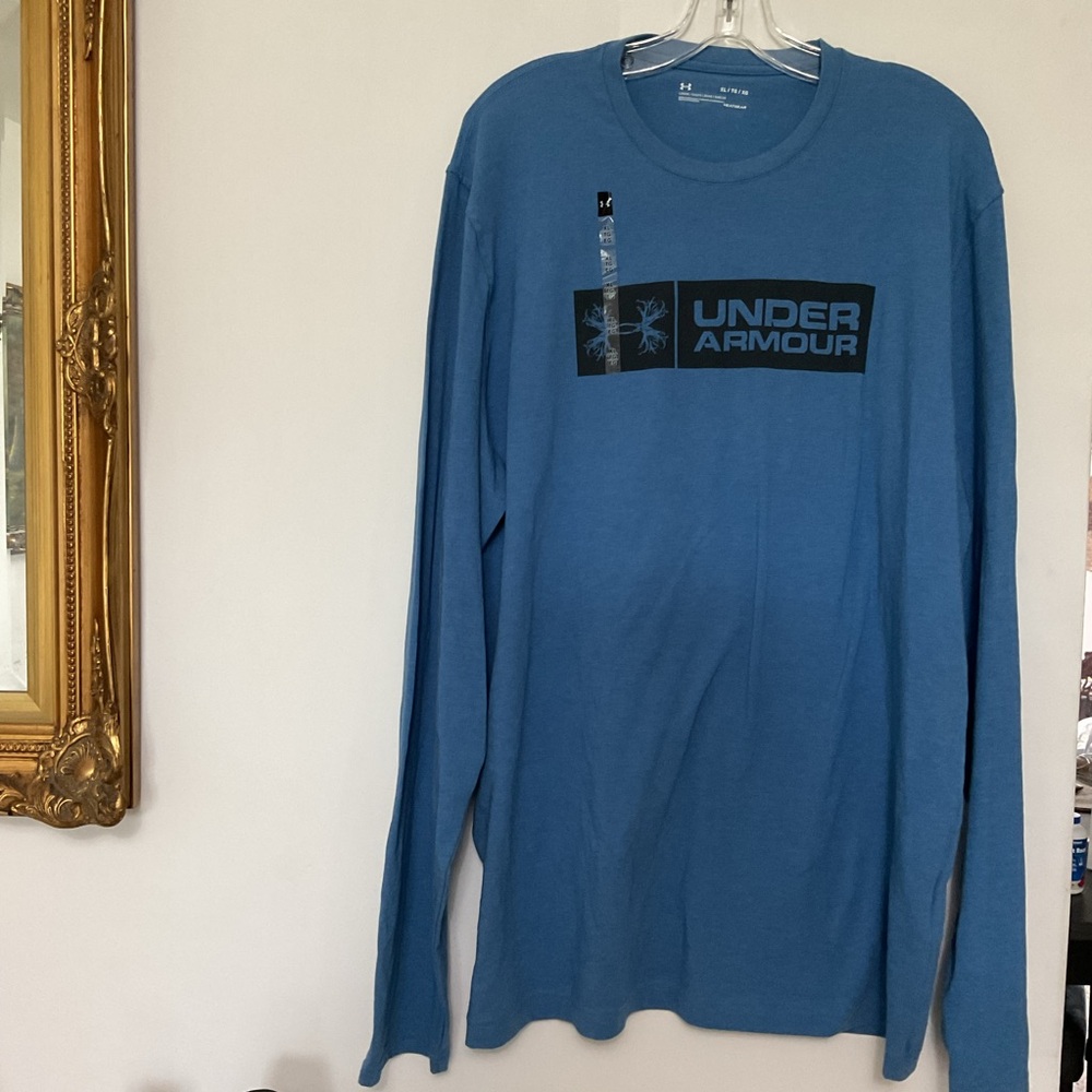Under Armour Men’s Long Sleeve Logo Tee - Blue